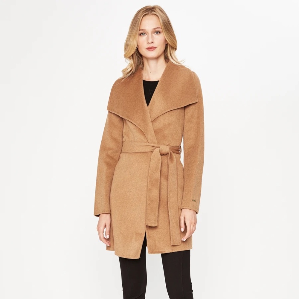 Tahari camel coat